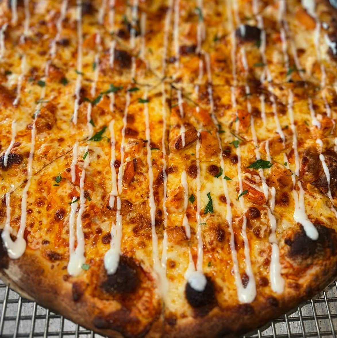 Buffalo Chicken Pizza.