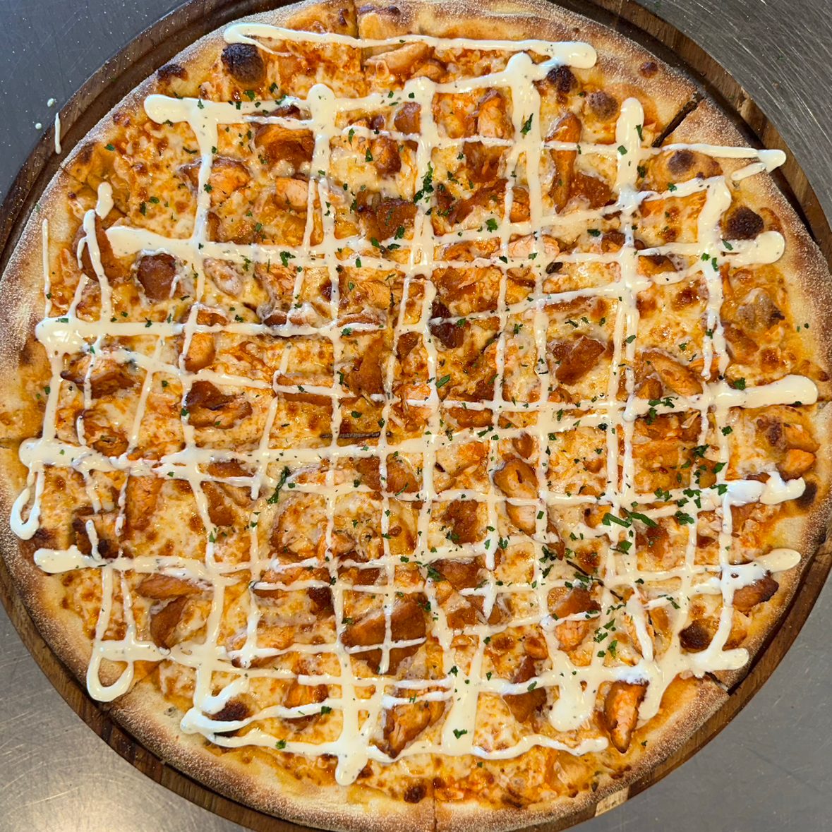 Buffalo Chicken Pizza.