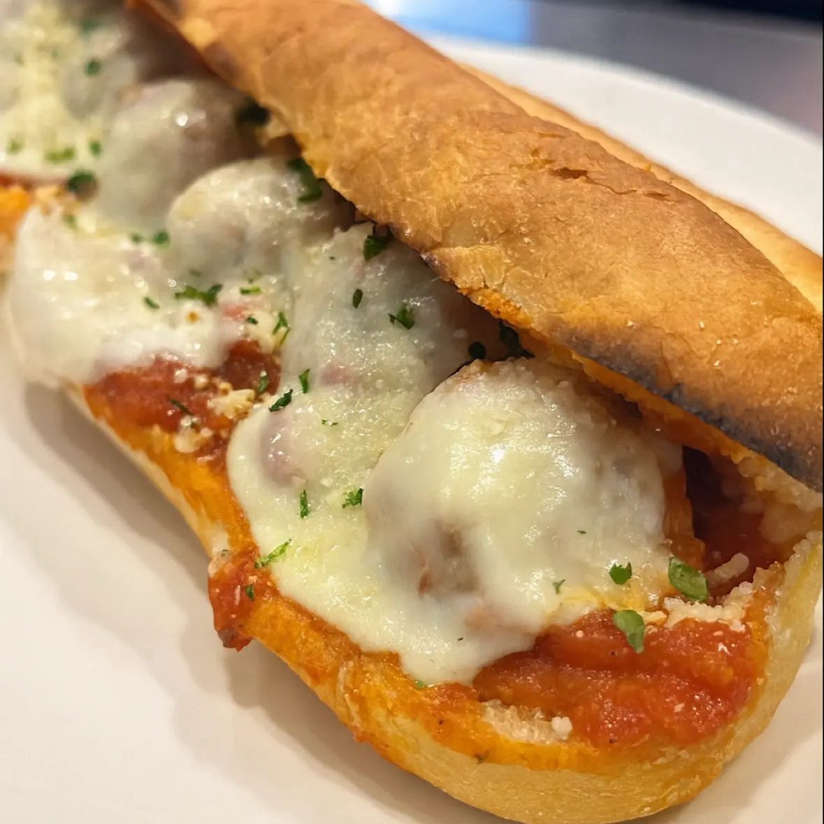 Meatball Parmigiana Sub (LARGE 12”).
